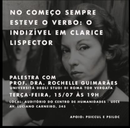CH promove palestra sobre o indizível em Clarice Lispector, com docente de IES italiana