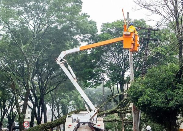 Ciclone deixa mais de 10 mil imóveis sem luz em São Bernardo